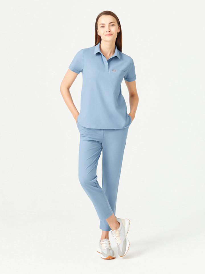 Fit Medical 03  Дамска Медицинска туника -  Цвят Небесно синьо