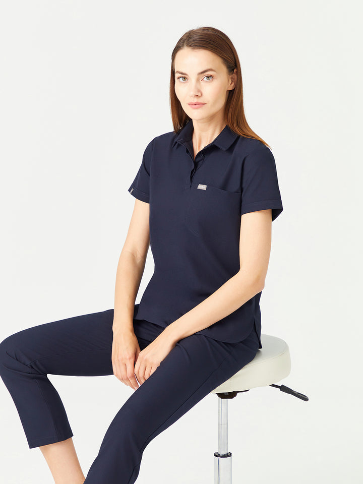 Fit Medical 03  Дамска  Медицинска туника  -  Тъмносин