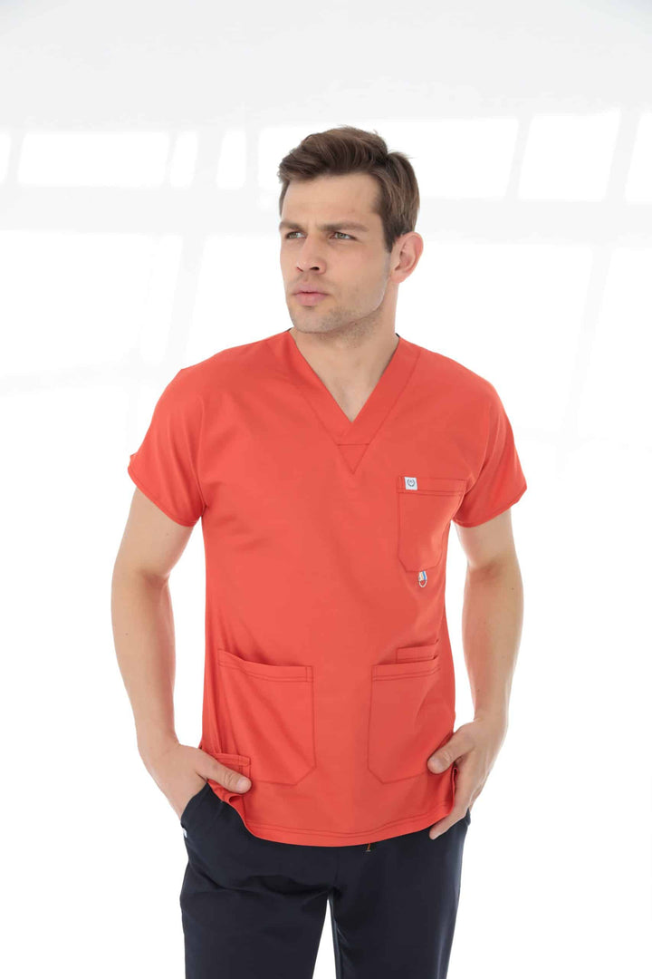 Fit Medical Premium униформa - Оранжев / Тъмно син