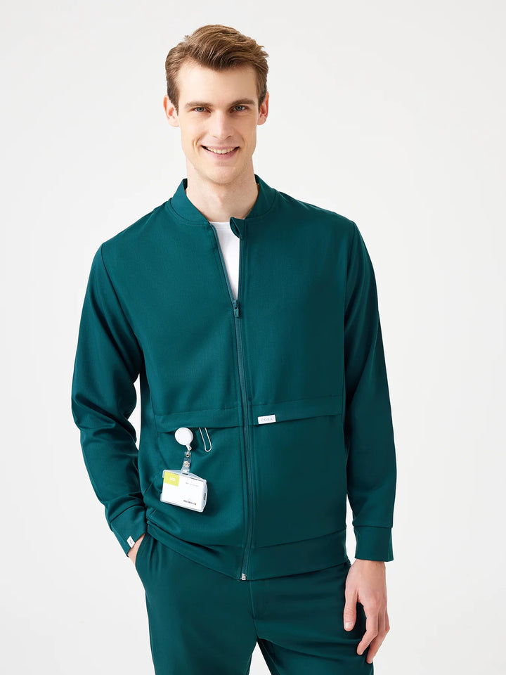 Fit Medical Uniform Bomber Jacket  Men - Петролено
