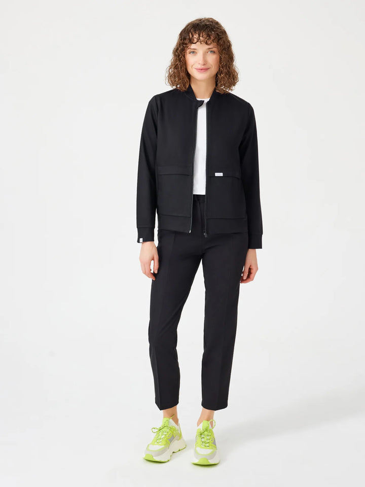 Fit Medical Uniform Bomber Jacket  Дамско - Черен