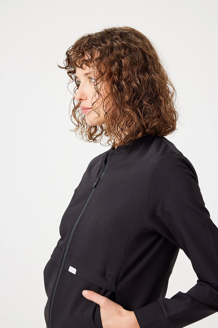 Fit Medical Uniform Bomber Jacket  Дамско - Черен