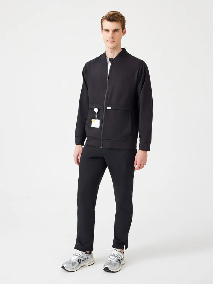 Fit Medical Uniform Bomber Jacket  Men - Черен