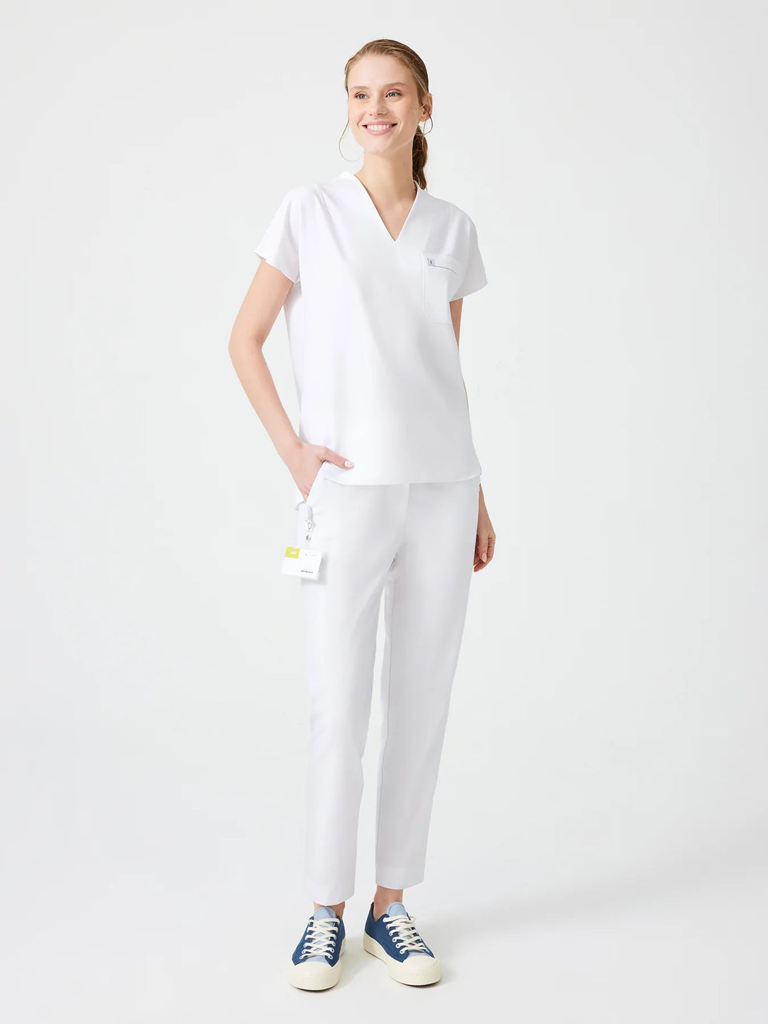 Fit Medical Медицинска туника Flora  -  Цвят Бял