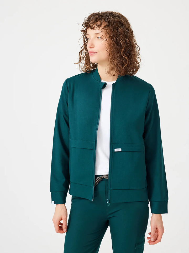 Fit Medical Uniform Bomber Jacket  Дамско - Петролено