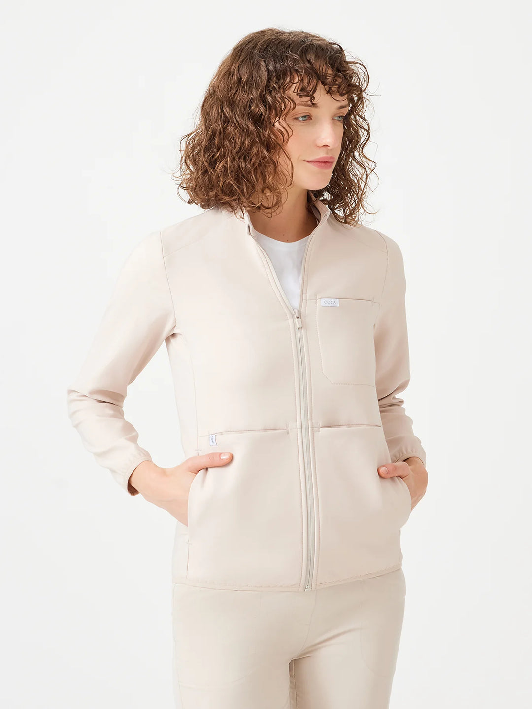Fit Medical Uniform  Polar  Jacket  Дамско - бежово
