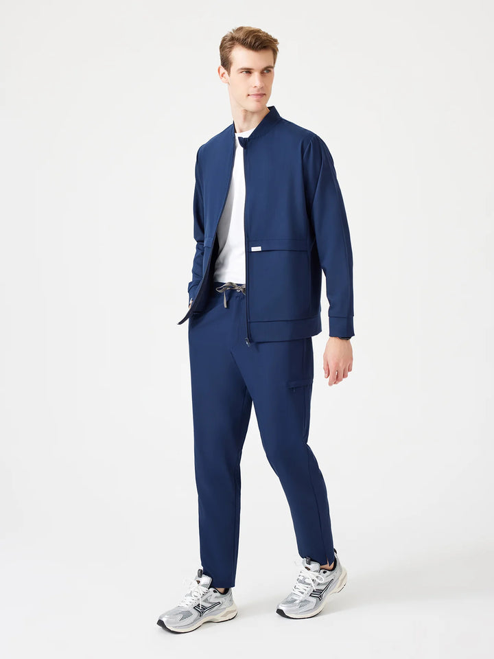 Fit Medical Uniform Bomber Jacket  Men - тъмносин цвят