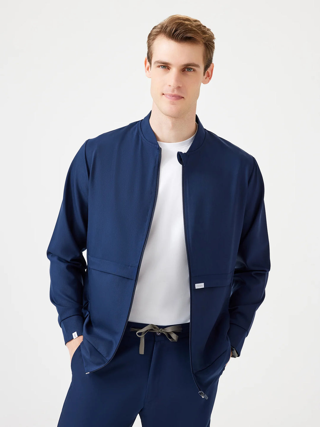 Fit Medical Uniform Bomber Jacket  Men - тъмносин цвят