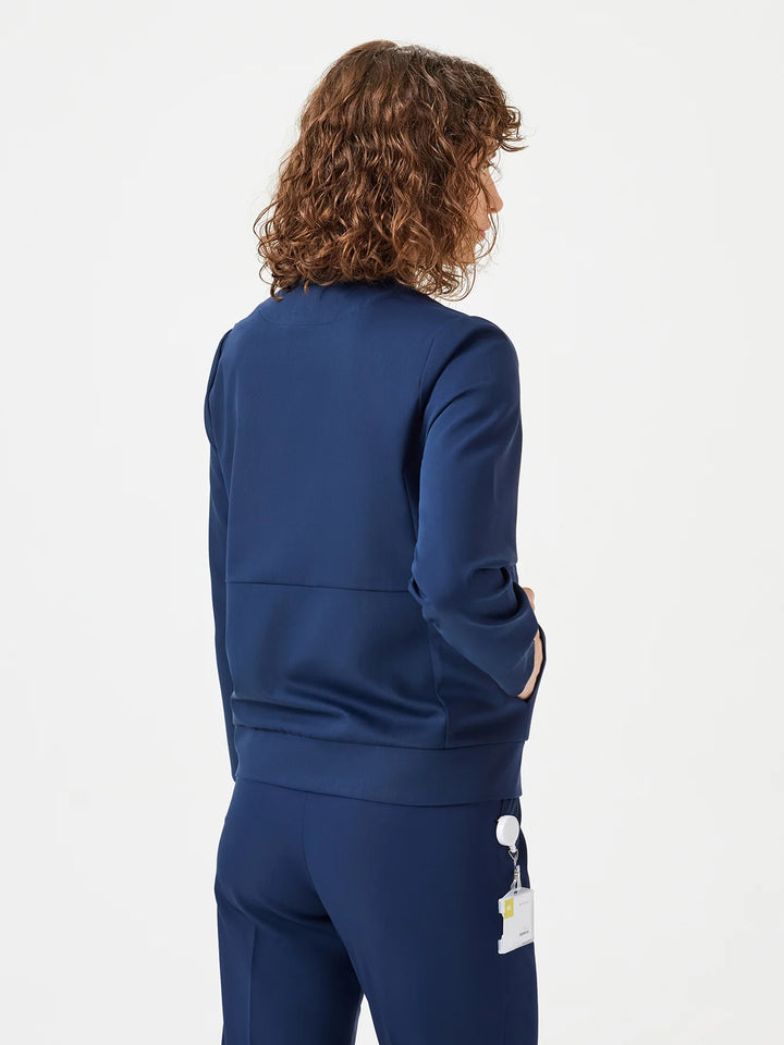 Fit Medical Uniform Bomber Jacket  Дамско - тъмносин цвят