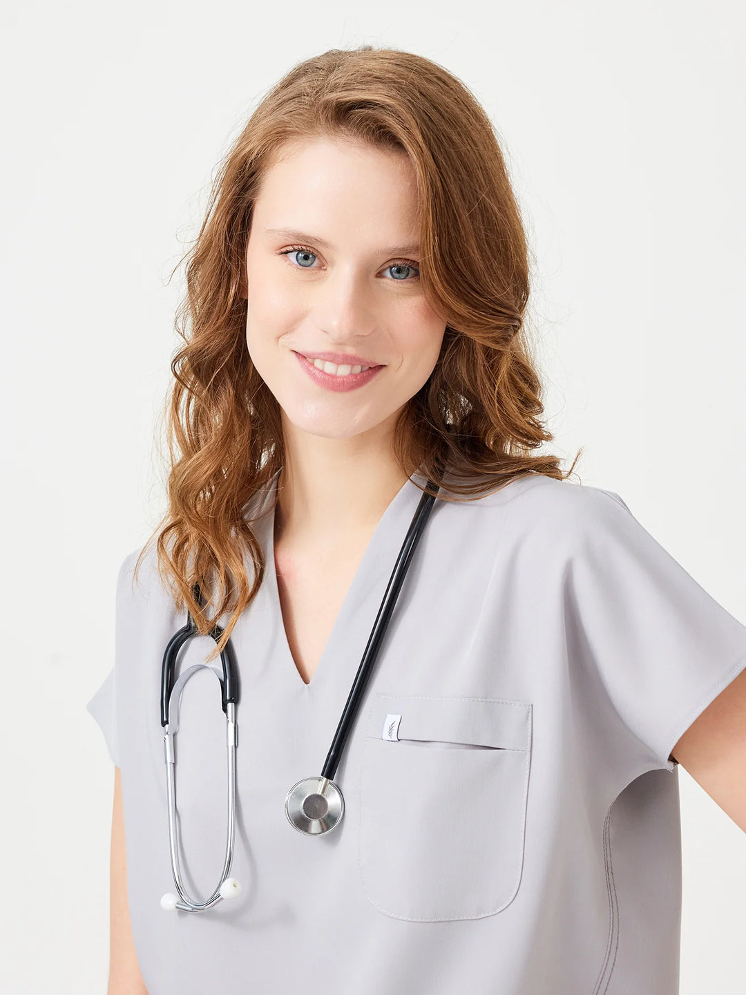 Fit Medical Медицинска туника Flora  -  Цвят Светло сиво