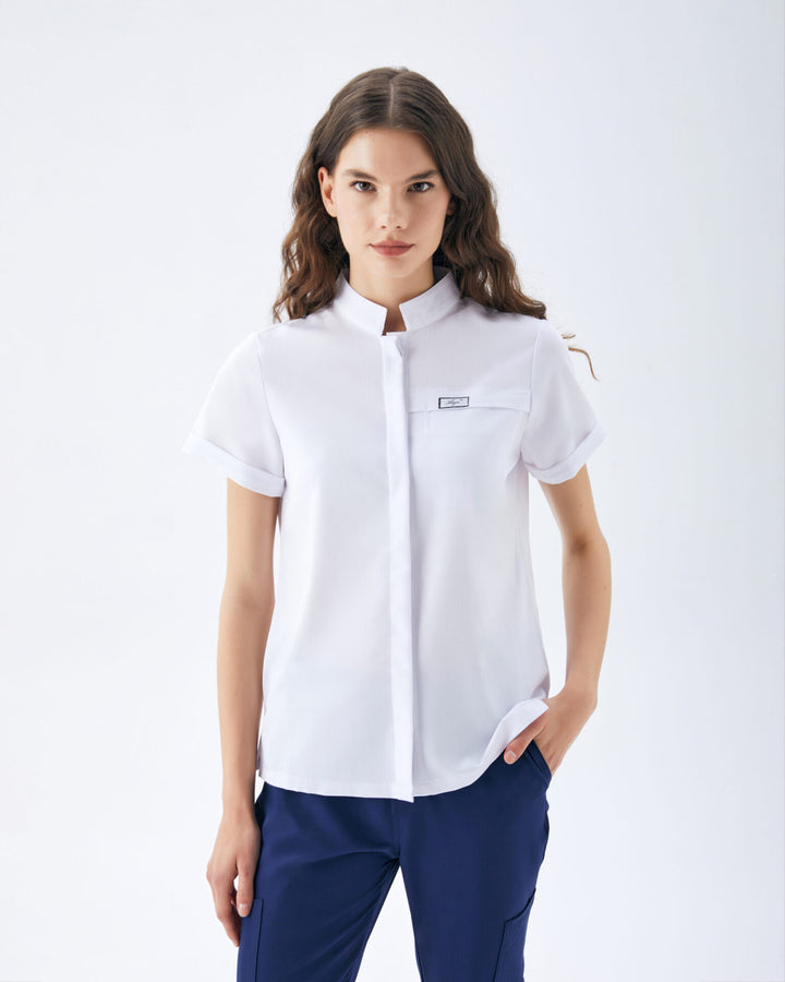 Fit Medical TOKYO SERİES униформa - Цвят Бял – Night Blue
