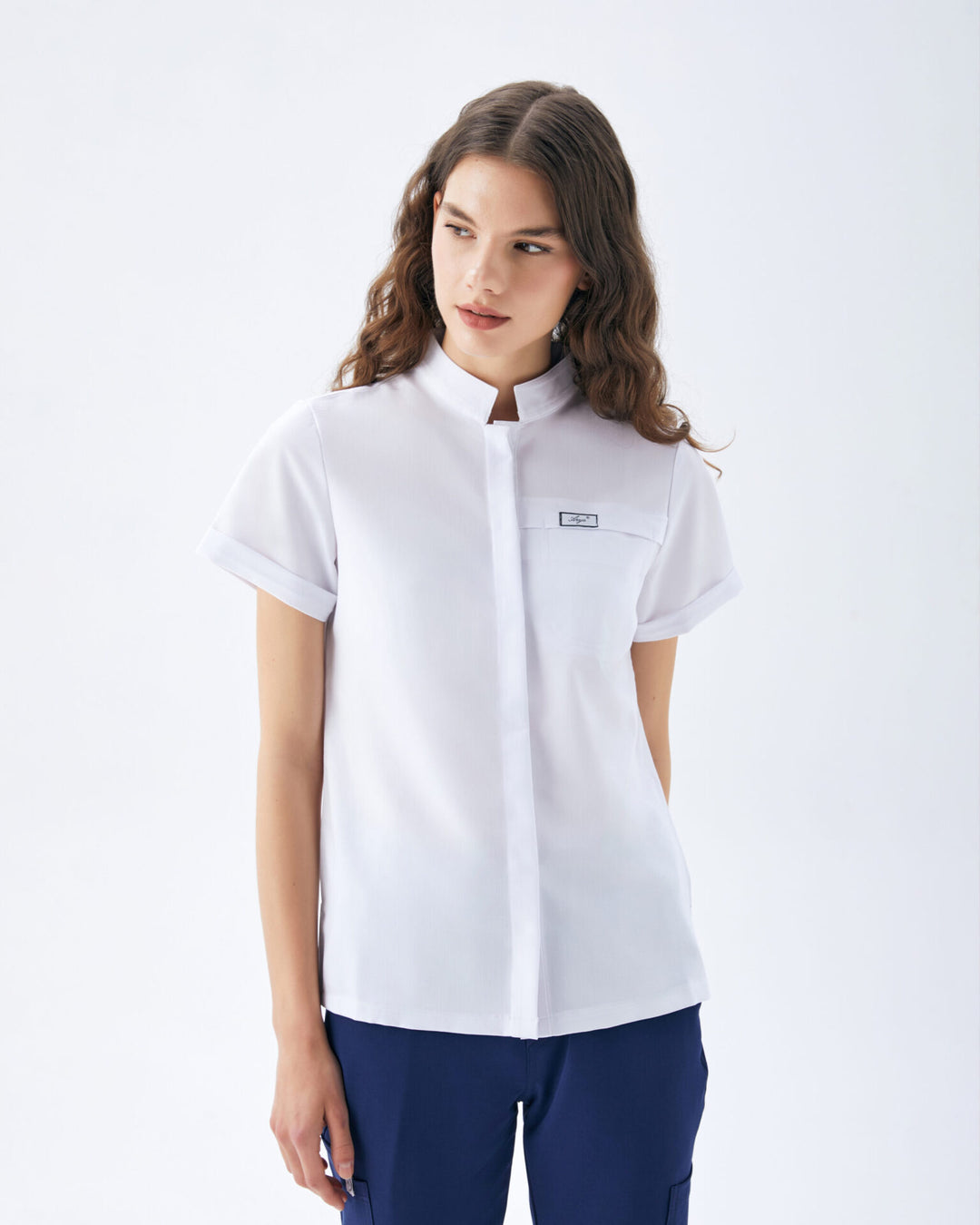 Fit Medical TOKYO SERİES униформa - Цвят Бял – Night Blue