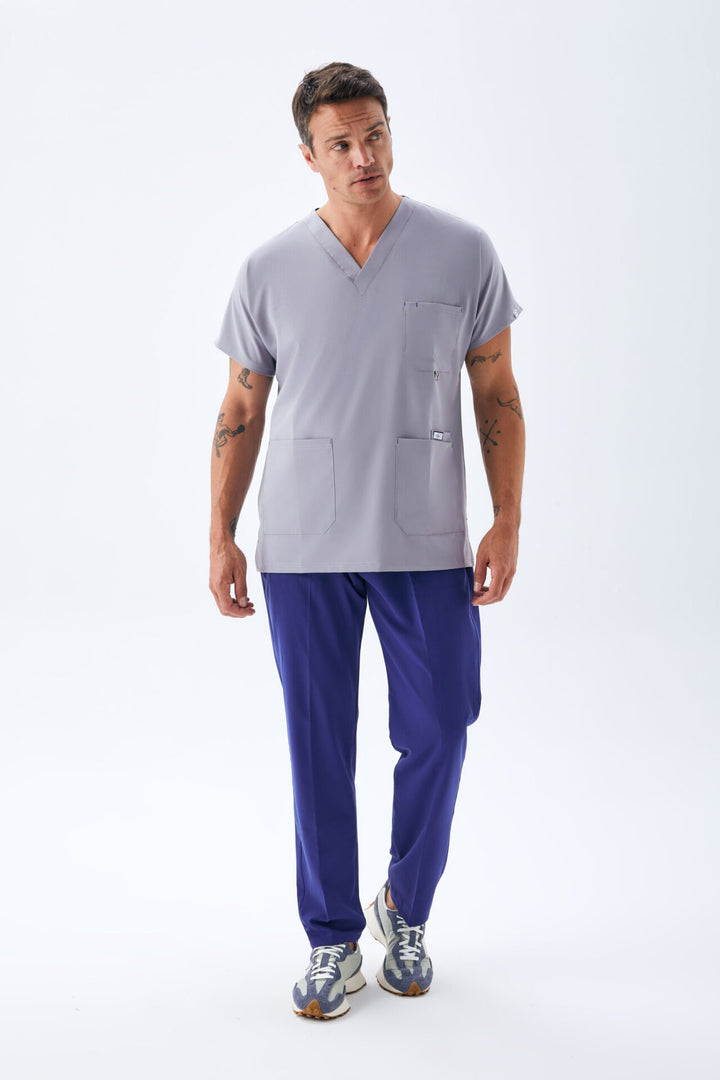 Fit Medical Premium униформa - Цвят Cив - Кралско синьо