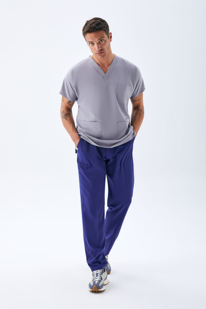 Fit Medical Premium униформa - Цвят Cив - Кралско синьо