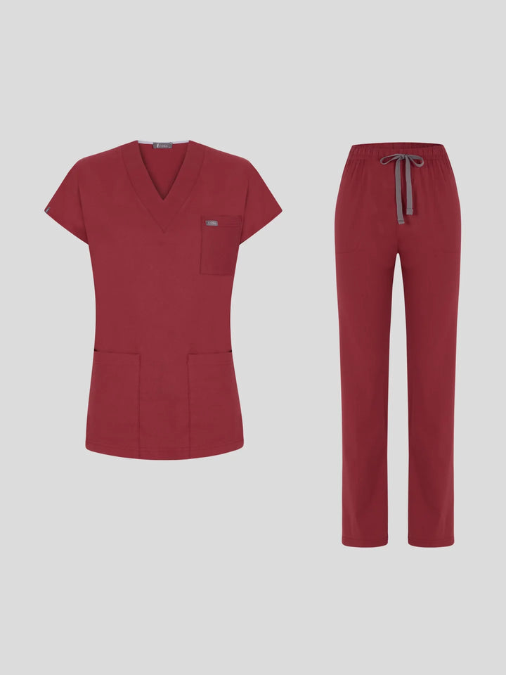 Fit Medical Basic- V Neck комплект унисекс - Цвят Biking Red