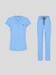 Fit Medical Basic- V Neck комплект унисекс - Цвят Светлосин