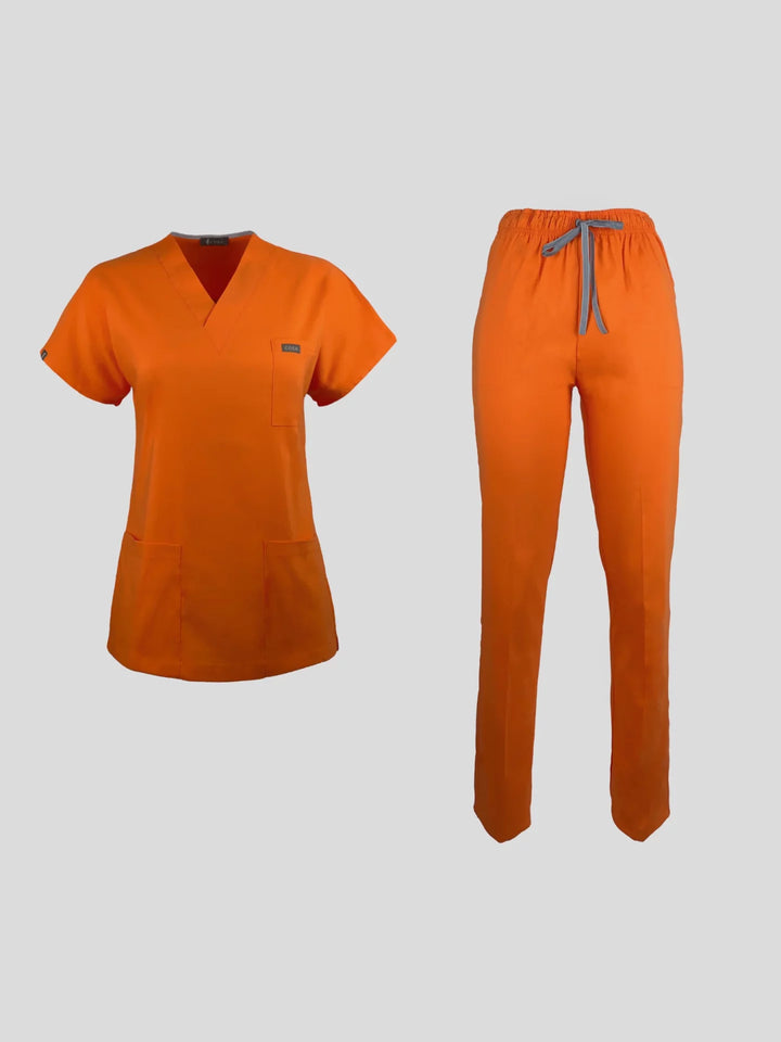 Fit Medical Basic- V Neck комплект унисекс - Цвят оранжев